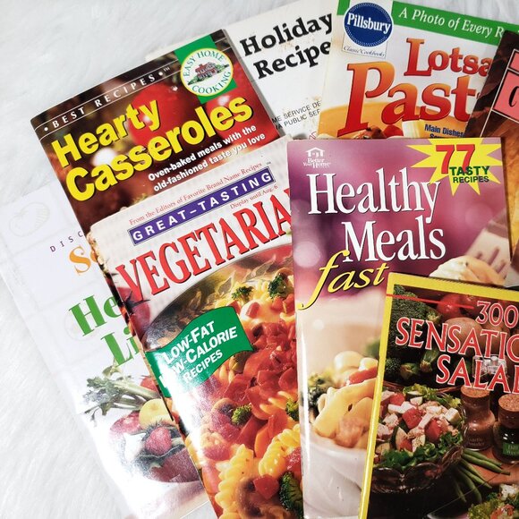 Vintage 80's 90's Recipe Menu Books Betty Crocker,  Healthy Meals, Vegetarian - Picture 3 of 5